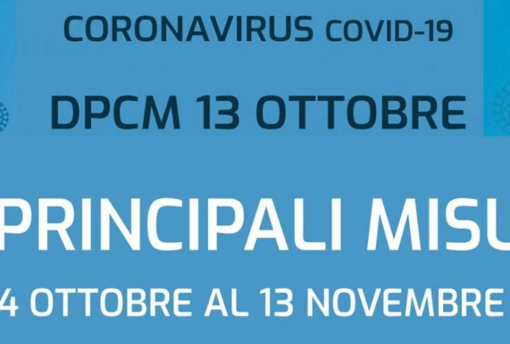 LA SINTESI DEL NUOVO DCPM DEL 14 OTTOBRE